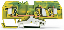 ZŁĄCZKA PE 3-PRZEWODOWA 6 MM2 ŻÓŁTO-ZIELONA. - 282-687 - WAGO