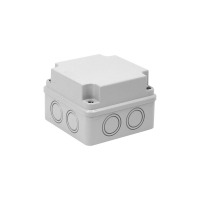 PUSZKA NATYNK 108X108X76MM Z OSŁABIENIAMI IP65 HERMETYCZNA SZARY PH-1B,2 - 28.15 - ELEKTROPLAST OPATÓWEK