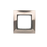 RAMKA POJEDYNCZA METALOWA IP20/IP44 INOX SIMON 54 - DR1/61 - KONTAKT SIMON