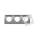 Ramka 3-krotna do wersji bryzgoszczelnej IP44 z kompletem uszczelek; stal inox - BMR3B/21 - KONTAKT SIMON