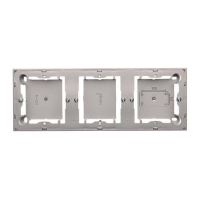 Puszka natynkowa płytka (31mm) potrójna; stal inox - MPN3/21 - KONTAKT SIMON