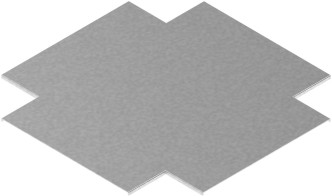 Pokrywa czwórnika kanału PCZKN340 1,00 mm - 500634 - BAKS