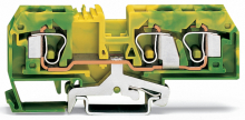 ZŁĄCZKA PE 3-PRZEWODOWA 10 MM2 ŻÓŁTO-ZIELONA. - 284-687 - WAGO
