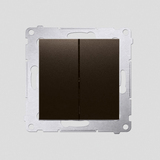 Łącznik świecznikowy (moduł) 10AX, 250V~, szybkozłącza; brąz mat - DW5.01/46 - KONTAKT SIMON