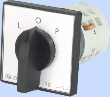 ŁĄCZNIK KRZYWKOWY W OBUDOWIE E16-42 ZMIANA KIERUNKU OBROTÓW L-0-P IP-65 - 951641 - ELEKTROMET DZIERŻONIÓW