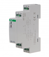 Przekaźnik bistabilny grupowy, na szynę DIN, z przekaźnikiem inrush 160A/20ms - BIS-412-LED - F&F