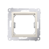 Adapter (przejściówka) na osprzęt standardu 45 &times; 45 mm; kremowy  *Do gniazd teleinformatycznych Simon Connect - DA45.01/41 - KONTAKT SIMON