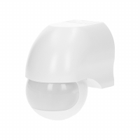 Czujnik ruchu 180st., regulacja pionowa i pozioma, IP44, 1200W, biały - OR-CR-204/W - ORNO