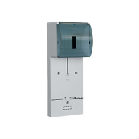 TABLICA LICZNIKOWA TLR-1FAZA (N+PE) Z OBUDOWĄ NA WYŁĄCZNIKI NADPRĄDOWE Z SZYBĄ REWIZYJNĄ IP20 152X118X112MM - 10.2A - ELEKTROPLAST OPATÓWEK