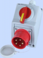 ZESTAW Z/O C32-18N IP44 0-1, WTYK 32A 3P+N+Z. - 974021 - ELEKTROMET DZIERŻONIÓW
