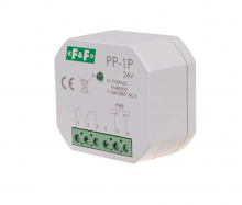 Przekaźnik elektromagnetyczny, 1P 16A, montaż podtynkowy,U=7&divide;30VAC / 9&divide;40VDC - PP-1P-24V - F&F