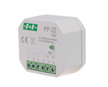 Przekaźnik elektromagnetyczny, 2Z 16A, montaż podtynkowy,w obud.PDT,U=7&divide;30VAC / 9&divide;40VDC - PP-2Z-24V - F&F