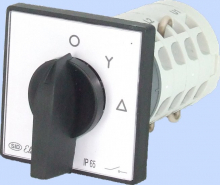ŁĄCZNIK KRZYWKOWY W OBUDOWIE E25-22 GWIAZDA-TRÓJKĄT 0-Y- IP-65 - 952521 - ELEKTROMET DZIERŻONIÓW