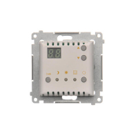 Regulator temperatury z wyświetlaczem z czujnikiem wewnętrznym (moduł) 16(2) A, 230V~; biały - DTRNW.01/11 - KONTAKT SIMON