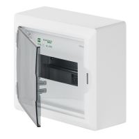 ROZDZIELNIA RN 1/8 (N+PE) IP 40 DRZWI TRANSPARENTNE DYMNE ECONOMIC BOX - 2502-01 - ELEKTRO-PLAST NASIELSK