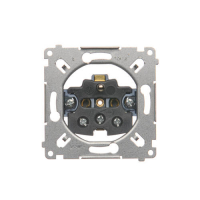 GNIAZDO POJEDYNCZE Z UZIEMIENIEM 2P+Z MECHANIZM ZACISKI ŚRUBOWE 16A 250V IP20 SIMON 54 - SGZ1M - KONTAKT SIMON