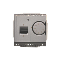Regulator temperatury z czujnikiem wewnętrznym, 16A, 230V~. Montaż gniazda na wkręty do puszki; stal inox - BMRT10W.02/21 - KONTAKT SIMON