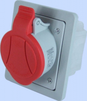 GNIAZDO SKOŚNE PODTYNKOWE 32/5 GNIAZDO 32A/400V 3P+N+Z GSP  - 921855 - ELEKTROMET DZIERŻONIÓW