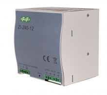 Zasilacz impulsowy przemysłowy nap. wej. 90÷264V AC/120÷370V DC, P=240W nap. Wyj. 12V DC - ZI-240-12V - F&F