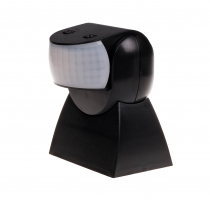Czujnik ruchu PIR, czarny IP65 - DR-04B - F&F
