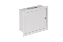 ROZDZIELNIA MODUŁOWA METAL NATYNK 12 MODUŁÓW IP31 310X265X130 BIAŁY Z ZAMKIEM  - RP 12 Z - SABAJ