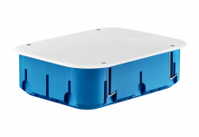 PUSZKA INSTALACYJNA DO PUSTYCH ŚCIAN 6-POLOWA ROZGAŁĘŹNA Z POKRYWĄ P6X60DP - 32178203 - SIMET