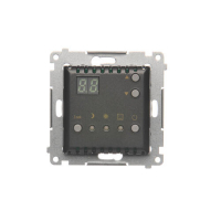 Regulator temperatury z wyświetlaczem z czujnikiem wewnętrznym (moduł) 16(2) A, 230V~; antracyt - DTRNW.01/48 - KONTAKT SIMON
