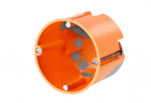 PUSZKA DO PUSTYCH ŚCIAN FI60MM, Z MEMBRANAMI PRZEBICIOWYMI 20MM, GŁĘBOKA /POMARAŃCZOWY E3700. - 83192088 - SIMET