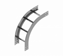 Łuk pionowy zewnętrzny Drabinki LPDZC400H80N 2.0 mm - 489140 - BAKS