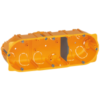 PUSZKA POTRÓJNA PRZELOTOWA DO KARTON-GIPSU 40MM BATIBOX - 080043 - LEGRAND