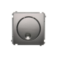 Ściemniacz naciskowo-obrotowy (moduł), 20–500 W, 230V~; stal inox - BMS9T.01/21 - KONTAKT SIMON