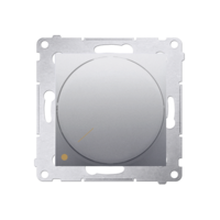 Ściemniacz obrotowy do LED ściemnialnych 230 V (moduł) 2–250 W; srebrny mat. Maksymalna ilość zródeł LED - 10 szt. - DS9L.01/43 - KONTAKT SIMON