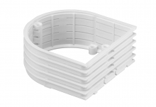 PIERŚCIEŃ DYSTANSOWY 30X71X71MM, SEGMENTOWY  ZEWNĘTRZNY, DO MULTIWALL I MULTIBOX2 BIAŁY - 37288006 - SIMET