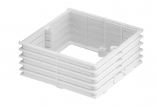 PIERŚCIEŃ DYSTANSOWY 30X71X71MM, SEGMENTOWY WEWNĘTRZNY DO MULTIWALL I MULTIBOX2 BIAŁY - 37289006 - SIMET