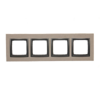 Ramka 4-krotna Nature-Beton, FUNDA MENTE, IP20/IP44* (*IP44-należy zastosować zestaw uszczelek DUN4) - DRN4/93 - KONTAKT SIMON