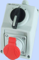 ZESTAW C16-48 ZMIANA KIERUNKU OBROTÓW L-0-P GNIAZDO 3P+Z IP-54. - 971607 - ELEKTROMET DZIERŻONIÓW
