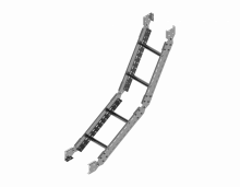 Łuk przegubowy drabinki LPDC400H100 N 2,00 mm - 492540 - BAKS
