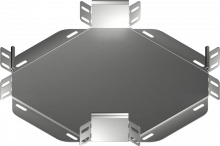 Czwórnik korytka CZKBJ50H60 1,00 mm - 164724 - BAKS