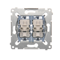 Łącznik schodowy i przycisk zwierny (mechanizm) 10AX, 250V~, szybkozłącza - SW6P1M - KONTAKT SIMON