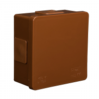 PUSZKA N/T 86X86X40MM IP55 DEKIEL KLIK-KLAK BRĄZ VP 001-02. - 61.102 - ELEKTROPLAST OPATÓWEK