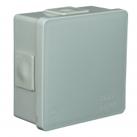 PUSZKA N/T 86X86X40MM IP55 DEKIEL KLIK-KLAK POPIEL VP 001-03. - 61.103 - ZAKŁAD PRODUKCYJNO - HANDLOWY "ELEKTRO-PLAST" SPÓŁKA Z OGRANICZONĄ ODPOWIEDZIALNOŚCIĄ