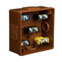 PUSZKA N/T 86X86X40MM IP55 DEKIEL KLIK-KLAK Z ZACISKAMI BRĄZ VP 001-52. - 61.105 - ZAKŁAD PRODUKCYJNO - HANDLOWY "ELEKTRO-PLAST" SPÓŁKA Z OGRANICZONĄ ODPOWIEDZIALNOŚCIĄ