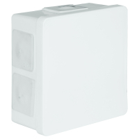 PUSZKA NATYNK 86X86X40MM BEZ ZACISKÓW DEKIEL KLIK-KLAK IP55 BIAŁY VP 002-01 - 61.107 - ELEKTROPLAST OPATÓWEK