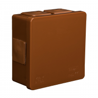 PUSZKA N/T 86X86X40MM IP55 DEKIEL KLIK-KLAK BRĄZ VP 002-02. - 61.108 - ELEKTROPLAST OPATÓWEK