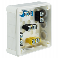 PUSZKA N/T 98X98X42MM IP55 Z ZACISKAMI BIAŁA VP 041-51. - 61.140 - ELEKTROPLAST OPATÓWEK