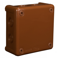 PUSZKA N/T 98X98X42MM IP55 BEZ ZACISKÓW DEKIEL NA 4 WKRĘTY BRĄZ VP 042-02. - 61.144 - ZAKŁAD PRODUKCYJNO - HANDLOWY "ELEKTRO-PLAST" SPÓŁKA Z OGRANICZONĄ ODPOWIEDZIALNOŚCIĄ