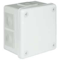 PUSZKA N/T 98X98X65MM IP55 BEZ ZACISKÓW DEKIEL NA 4 WKRĘTY BIAŁA VP 043-01. - 61.149 - ELEKTROPLAST OPATÓWEK