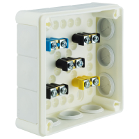 PUSZKA N/T 118X118X46 IP55 Z ZACISKAMI DEKIEL NA 4 WKRĘTY BIAŁA VP 051-51. - 61.156 - ELEKTROPLAST OPATÓWEK