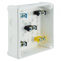 PUSZKA N/T 118X118X46 IP55 Z ZACISKAMI DEKIEL NA 4 WKRĘTY BIAŁA VP 052-51. - 61.162 - ELEKTROPLAST OPATÓWEK