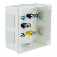 PUSZKA N/T 118X118X68 IP55 Z ZACISKAMI DEKIEL NA 4 WKRĘTY BIAŁA VP 053-51. - 61.167 - ELEKTROPLAST OPATÓWEK